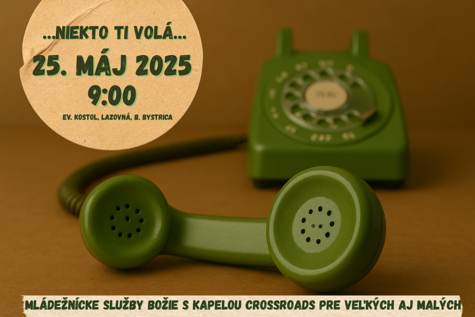 Plagatik Mládežnícke služby Božie máj 2025